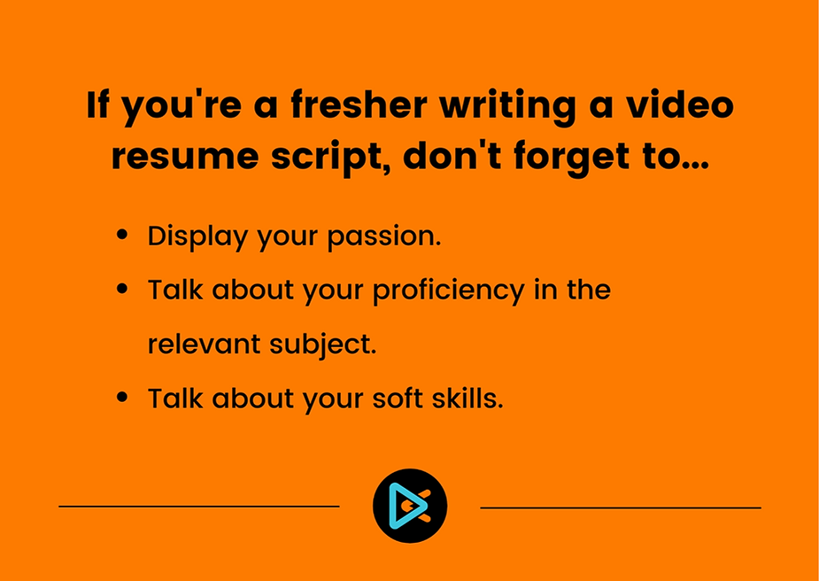 how to write resume video